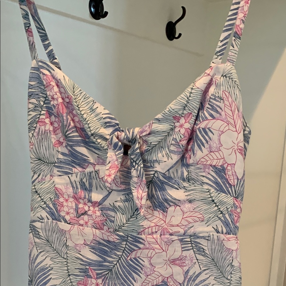 Tommy Bahama tie-front linen dress